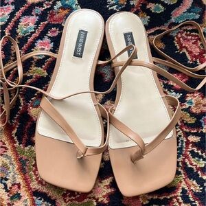Nine West ankle wrap sandals